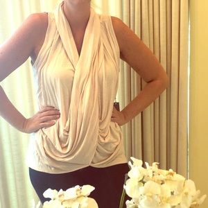 NWT Drape Front Sleeveless Top by Jennifer Lopez